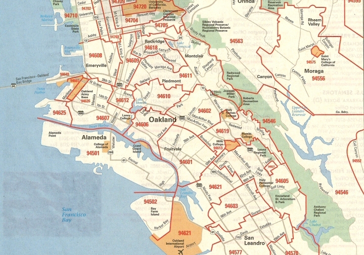 Zip Code Map San Francisco Bay Area | World Map